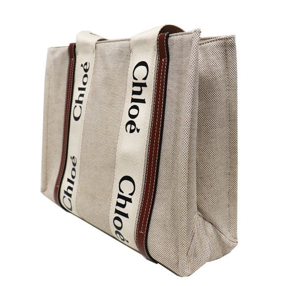Chloé Beige Lamb Fur Tote Bag